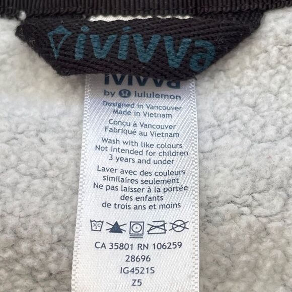 Ivivva Full Zip The Hoodie Sweatshirt Jacket In Aurora Flower White Aqua Glow 12 - Picture 12 of 12